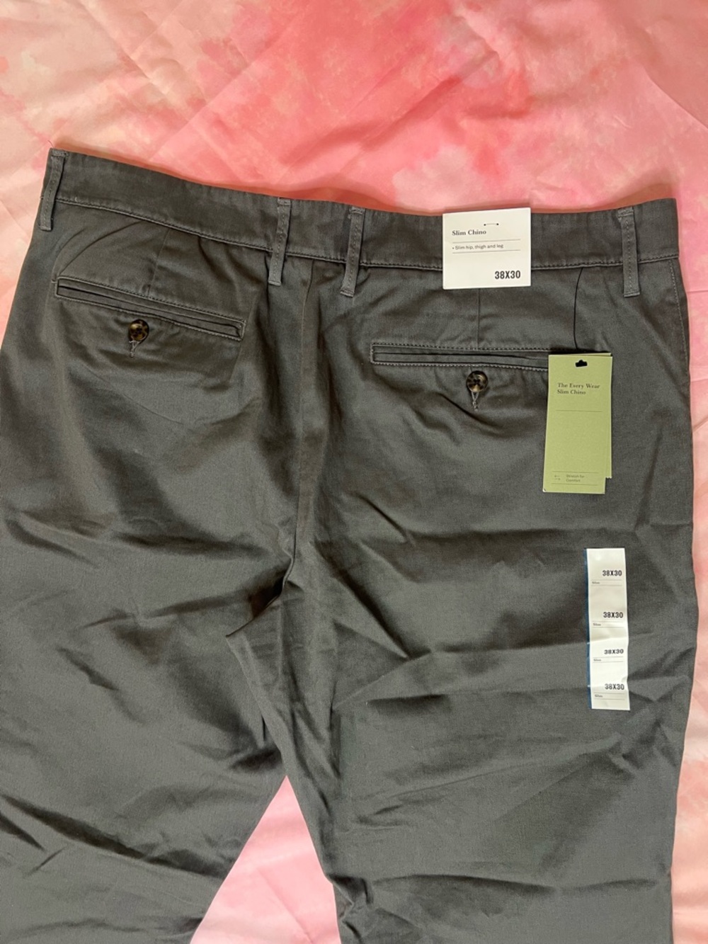 NWT Men's Every Wear Slim Fit Chino Pants - Goodfellow & Co 38x30 - Picture 4 of 6
